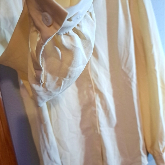 NWT Roeyshouse Cream Button Down Blouse Size XXL - Picture 5 of 8